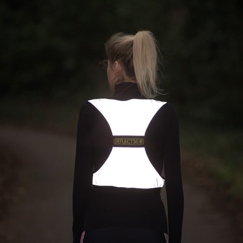 Proviz REFLECT360 fully reflective adjustable fit breathable running or cycling night visibility vest