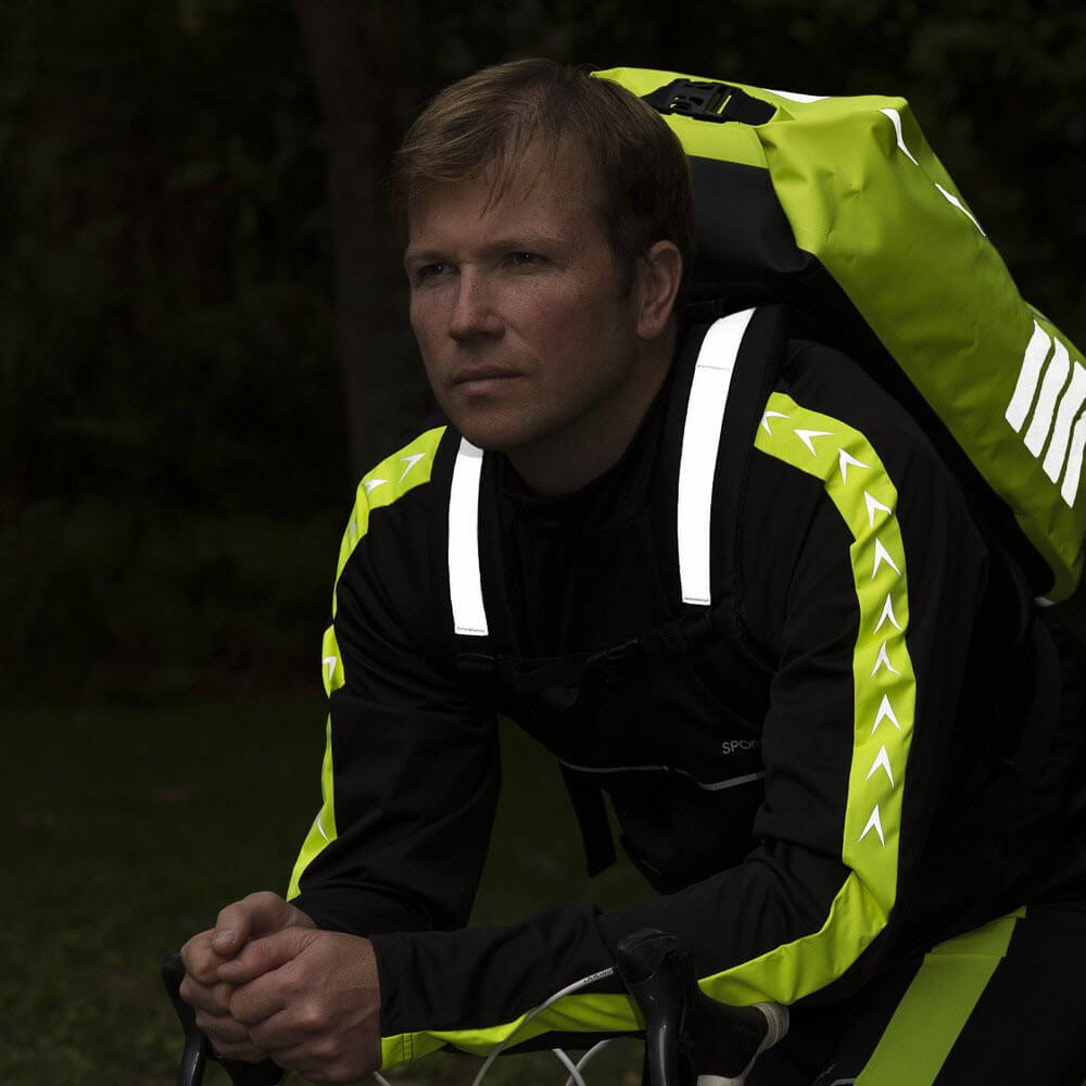Proviz High Visibility Reflective Waterproof drybag backpack for cycling and running large capacity fully submersible waterproof