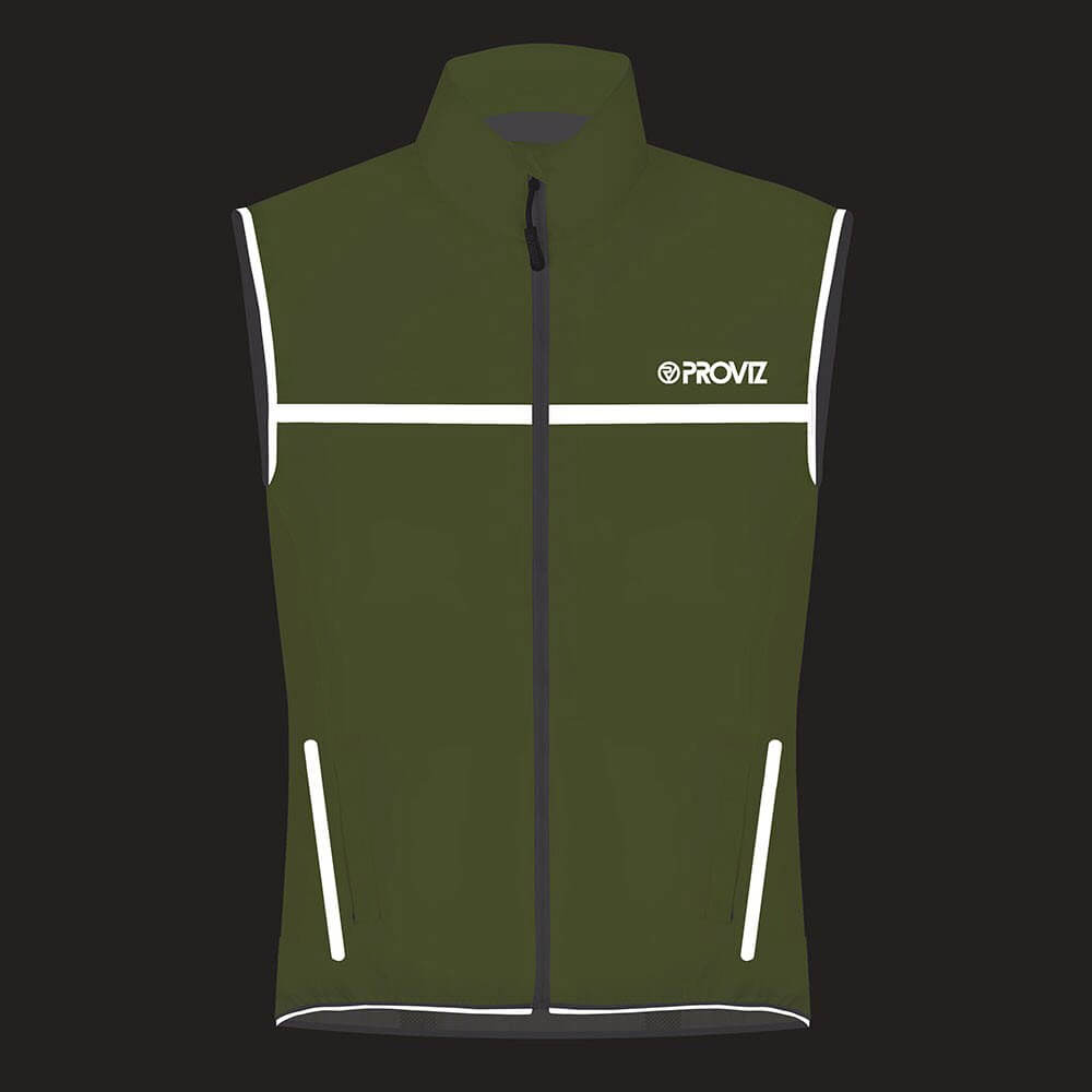 Proviz Classic Mens Waterproof and reflective seam sealed running gilet