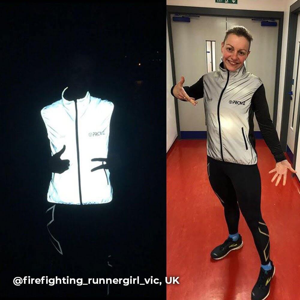 Proviz REFLECT360 Womens Running Gilet fully reflective high visibility