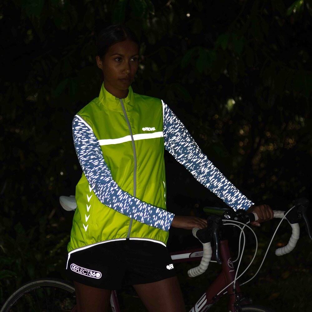 Proviz REFLECT360 Womens Long Sleeve Running Top. Reflective pattern details moisture wicking, breathable and lightweight Womens running relfective top