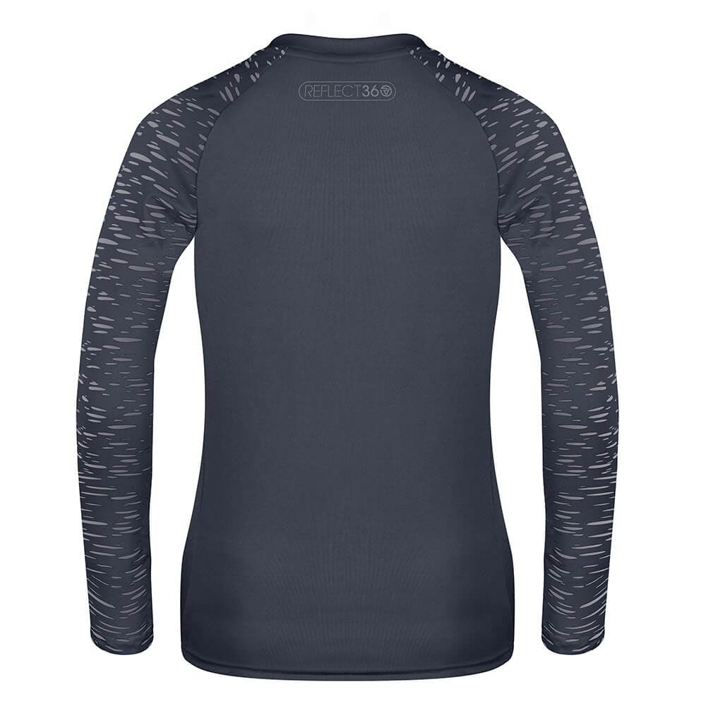 Proviz REFLECT360 Womens Long Sleeve Running Top. Reflective pattern details moisture wicking, breathable and lightweight