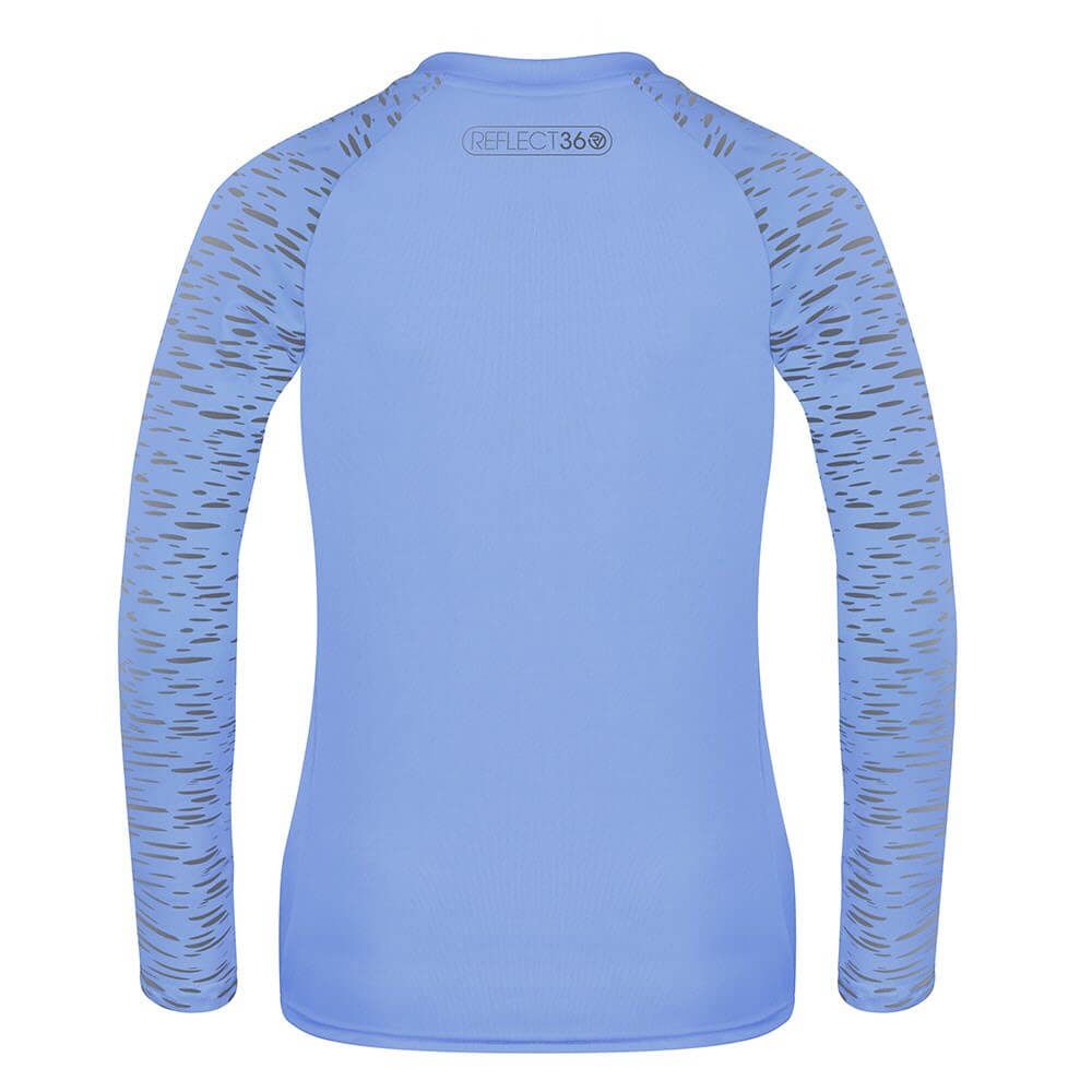 Proviz REFLECT360 Womens Long Sleeve Running Top. Reflective pattern details moisture wicking, breathable and lightweight