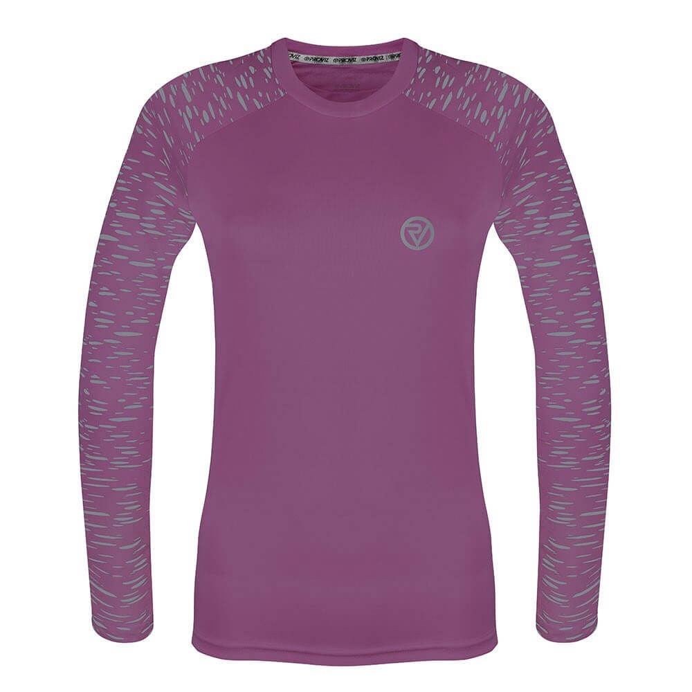 Proviz REFLECT360 Womens Long Sleeve Running Top. Reflective pattern details moisture wicking, breathable and lightweight