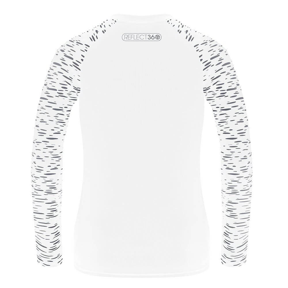 Proviz REFLECT360 Womens Long Sleeve Running Top. Reflective pattern details moisture wicking, breathable and lightweight