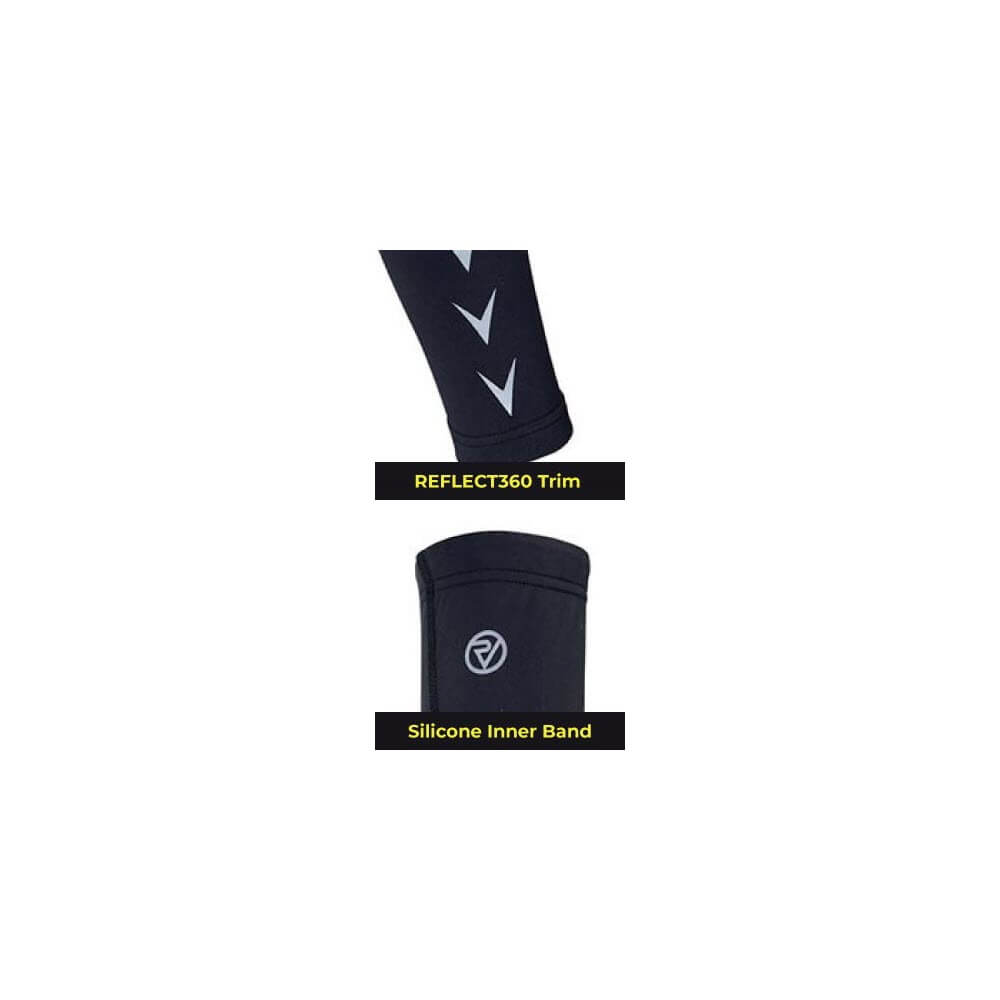 Proviz REFLECT360 running and cycling arm warmers and arm sleeves iwth full reeflective details for visibility