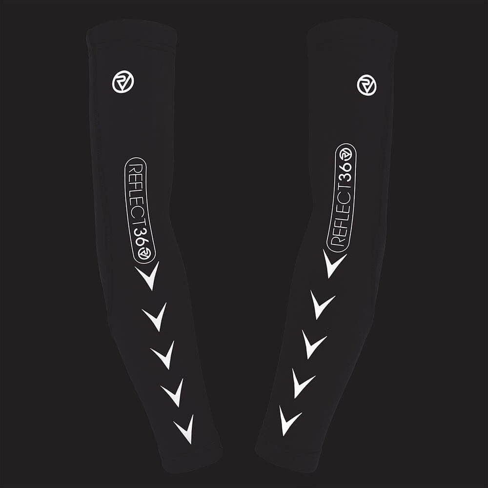 Proviz REFLECT360 running and cycling arm warmers and arm sleeves iwth full reeflective details for visibility