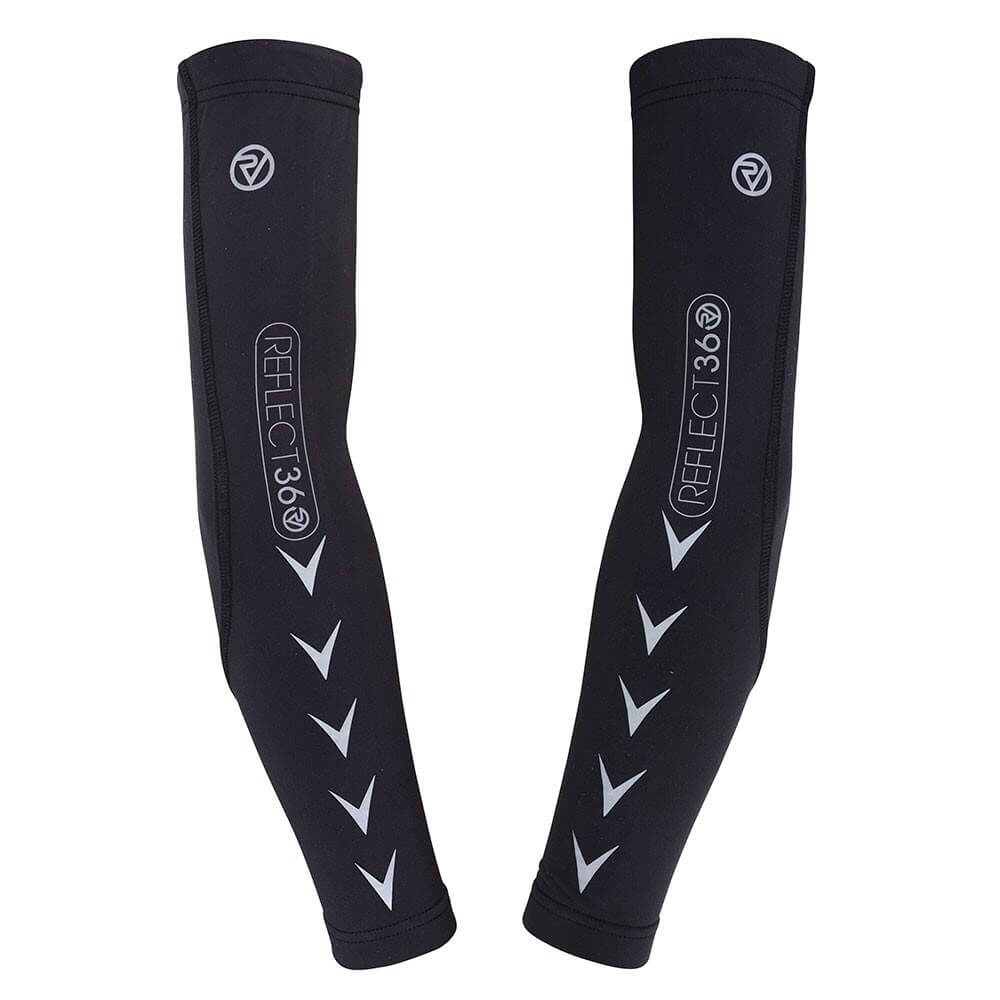 Proviz REFLECT360 running and cycling arm warmers and arm sleeves iwth full reeflective details for visibility