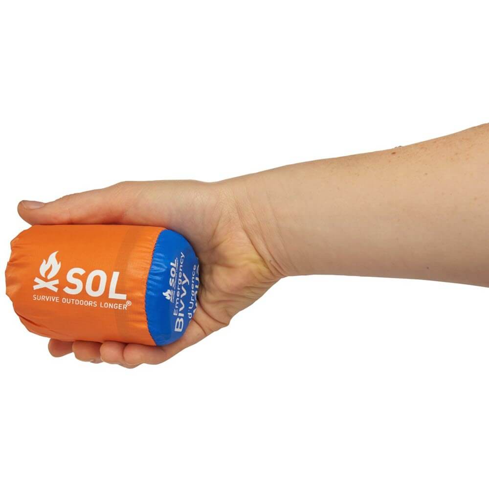 SOL Emergency Bivvy Emergency Sleeping Bag and Emergency Heat Blanket for Runners, Hikers and Adventurers