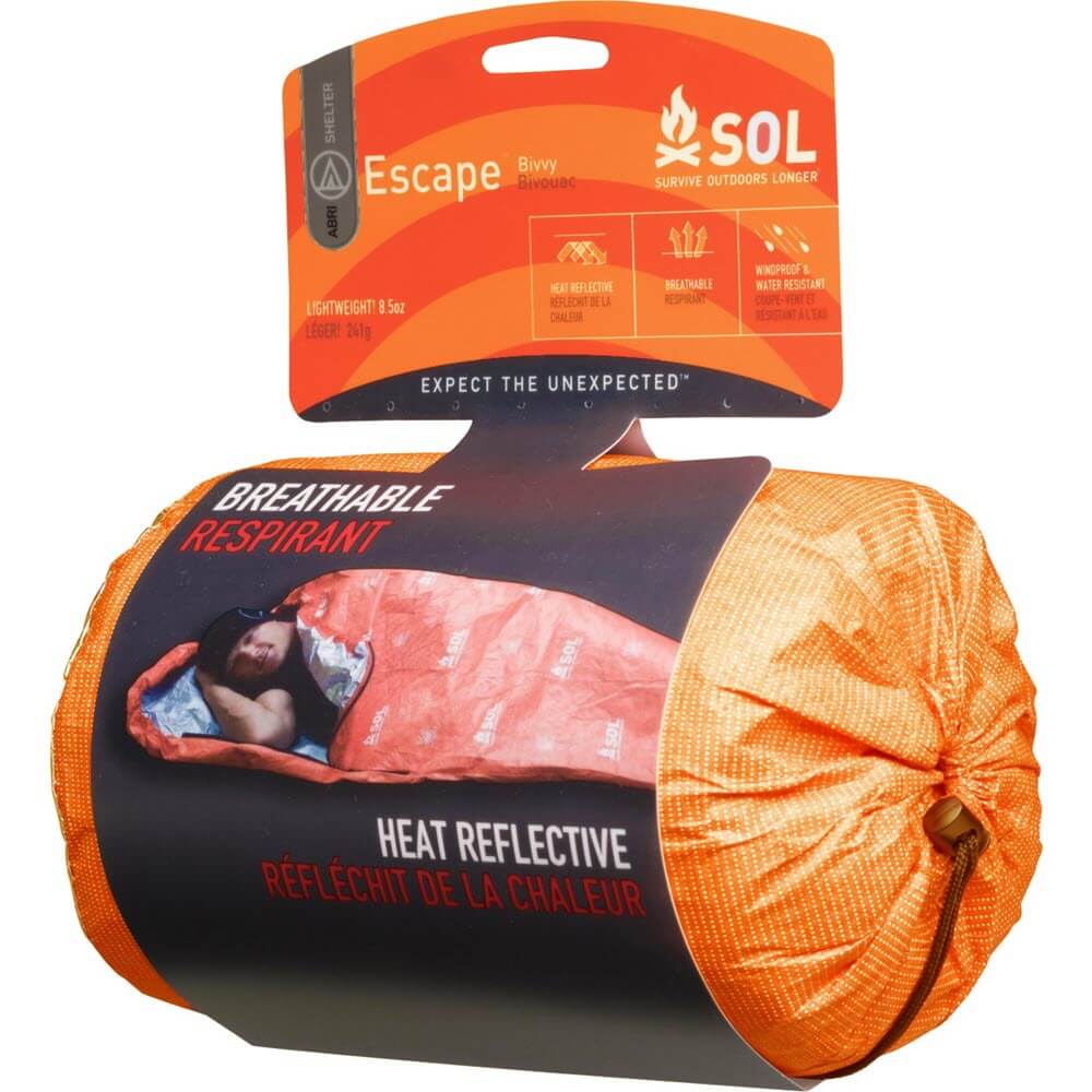 SOL Escape Bivvy Emergency Sleeping Bag Emergency Protection When Hiking