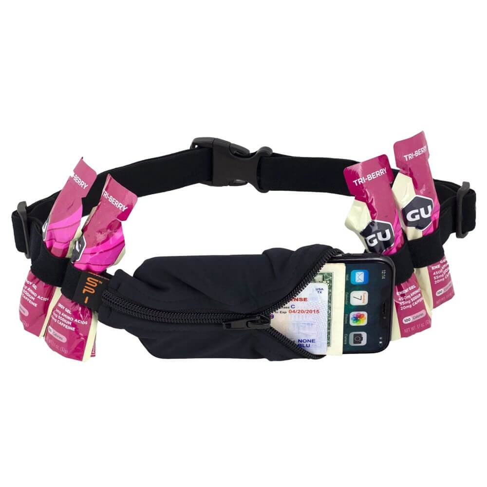 SPIbelt Original Energy Belt for phone, money, keys and nutrition gels. Expandable pocket