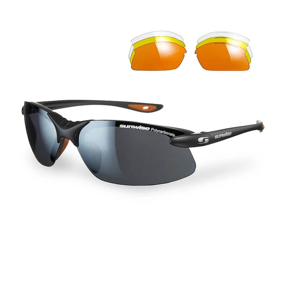 Sunwise Windrush Sunglasses for cycling and running with interchangeable lenses