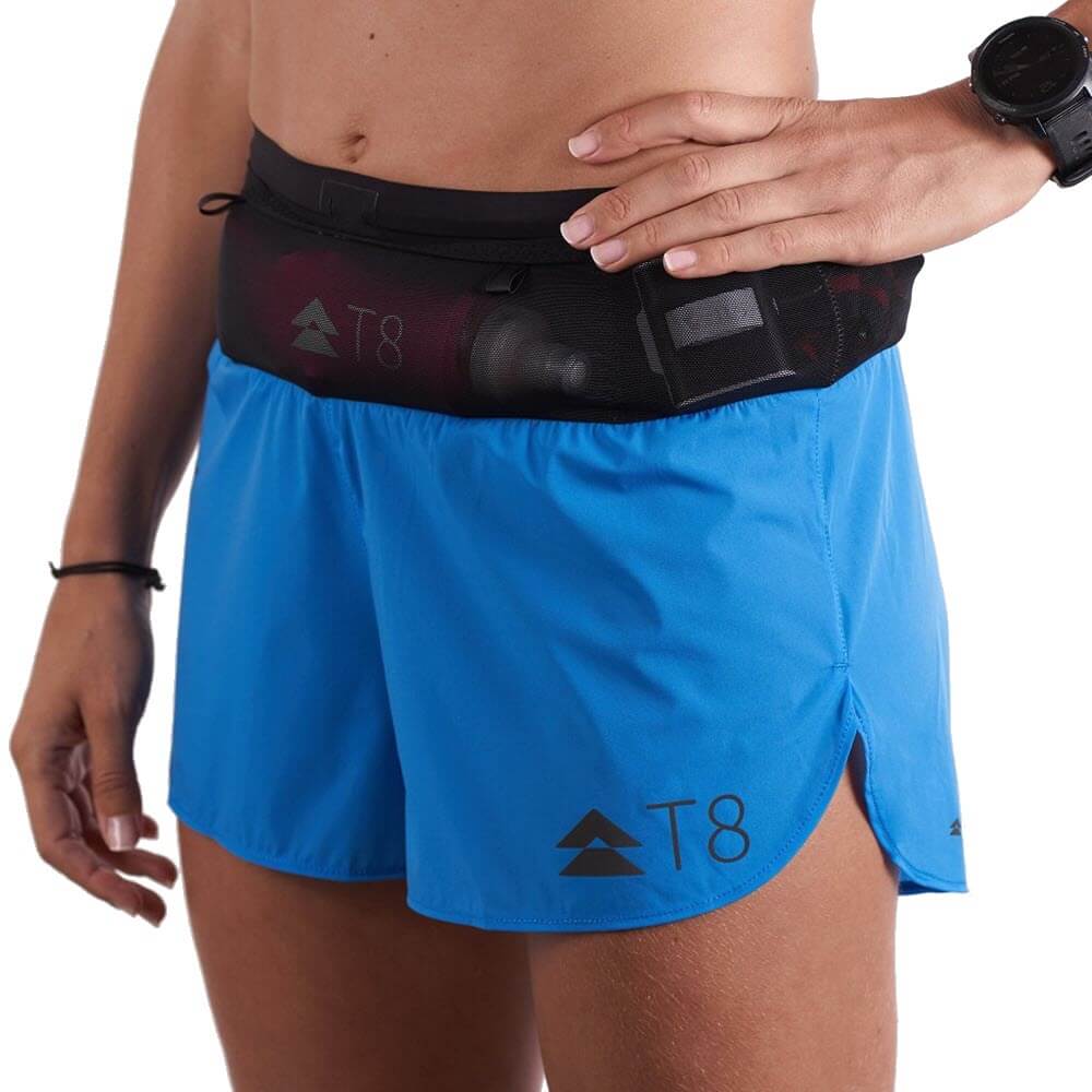 T8 Sherpa Womens running shorts no chafe with waist band storage super lightweight run shorts