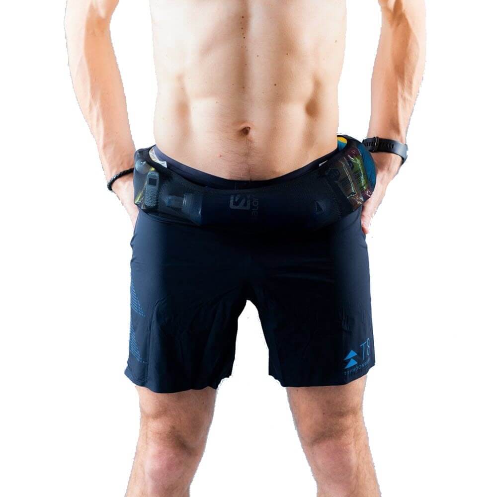 T8 Mens Sherpa running shorts with waist pocket storage no chafe shorts