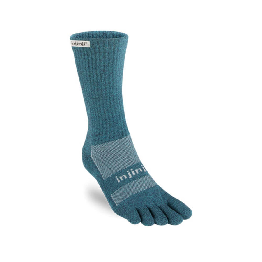 Injinji Trail Running Toe Socks ActiveEquip Crew Length Midweight