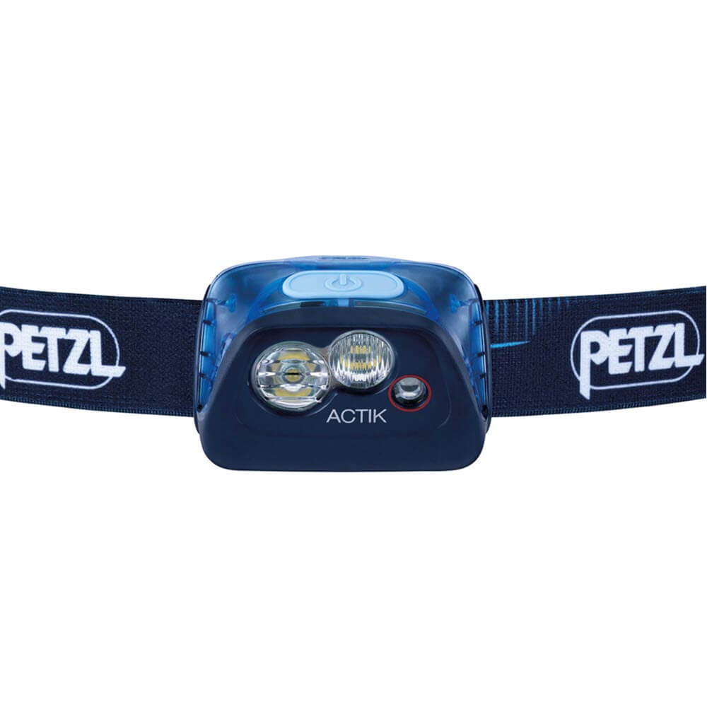 Petzl ACTIK Running Headlamp Dual Beam With Red and White Light Adjustable Band