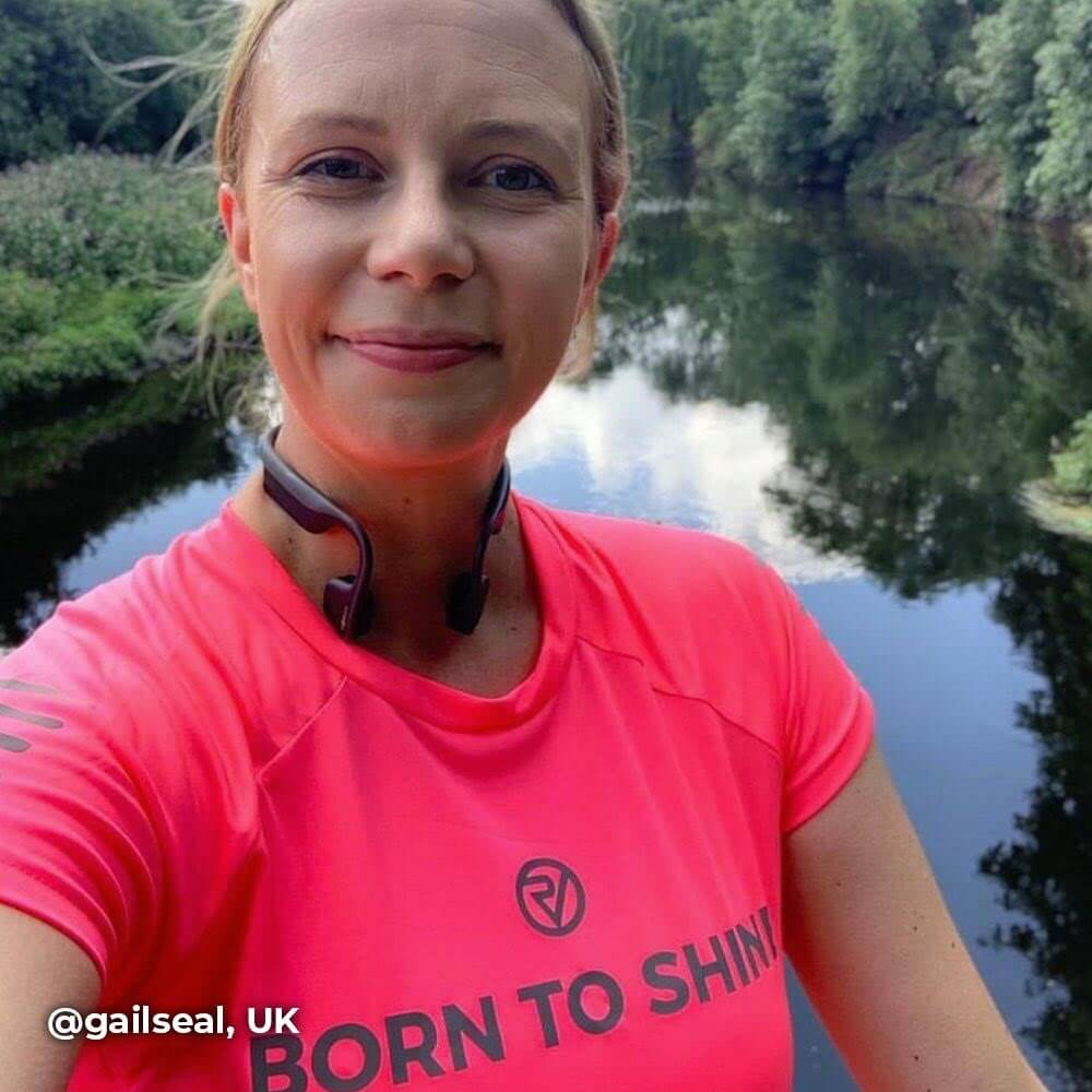 Proviz Born to Shine Womens short sleeved running top moisture wicking lightweight and breathable. Reflective details and neon fluorescent pink colours