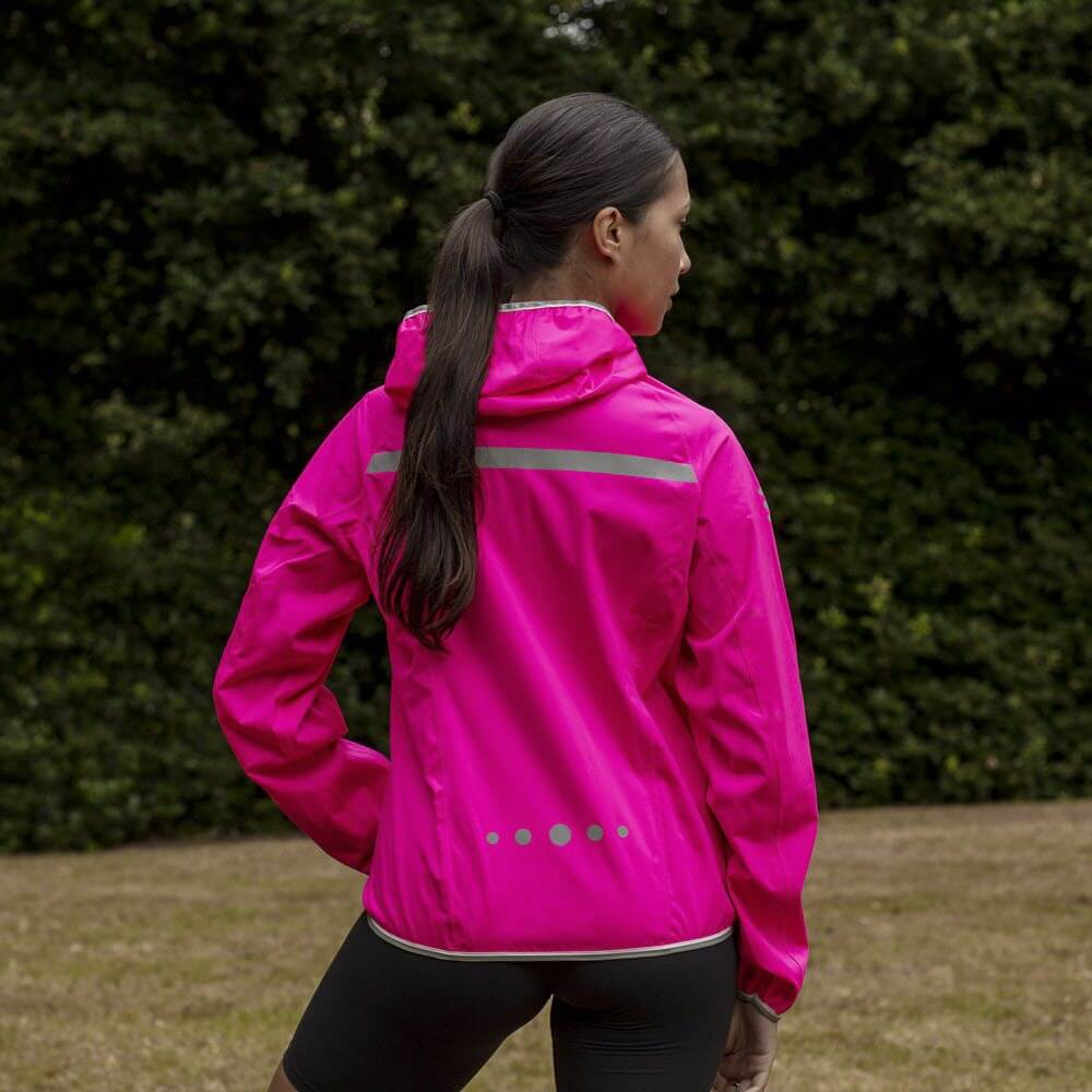 Women's reflective waterproof online running jacke