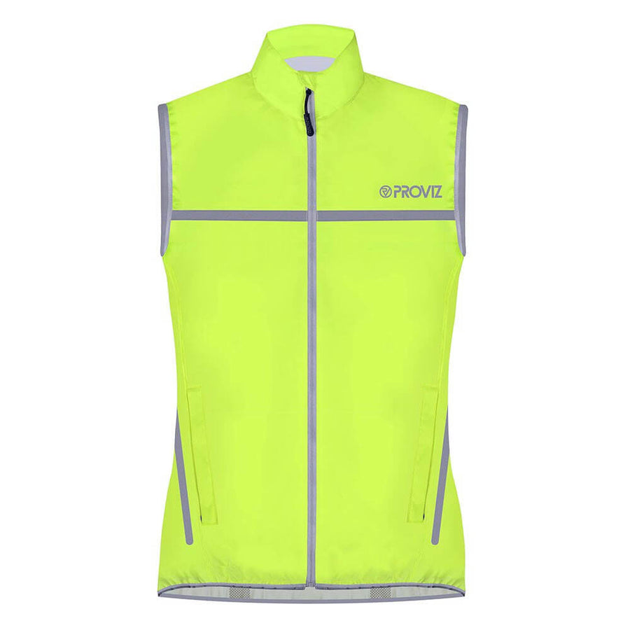 Classic Womens Waterproof Running Gilet by Proviz ActiveEquip Seam