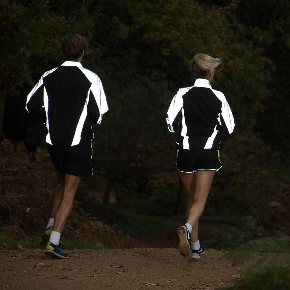 Silver reflective running online jacket womens