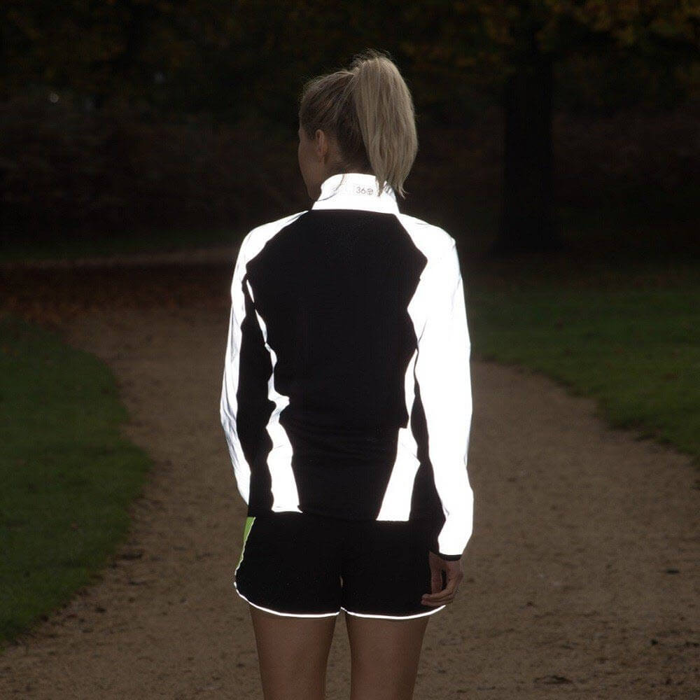 Proviz REFLECT360 Womens fully reflective running jacket for visibility and night time running