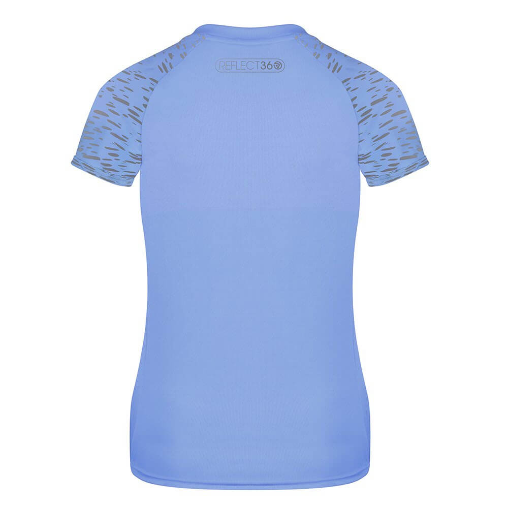 Proviz REFLECT360 Womens Short Sleeve Running Top. Breathable and moisture wicking with large reflective details for visibility.