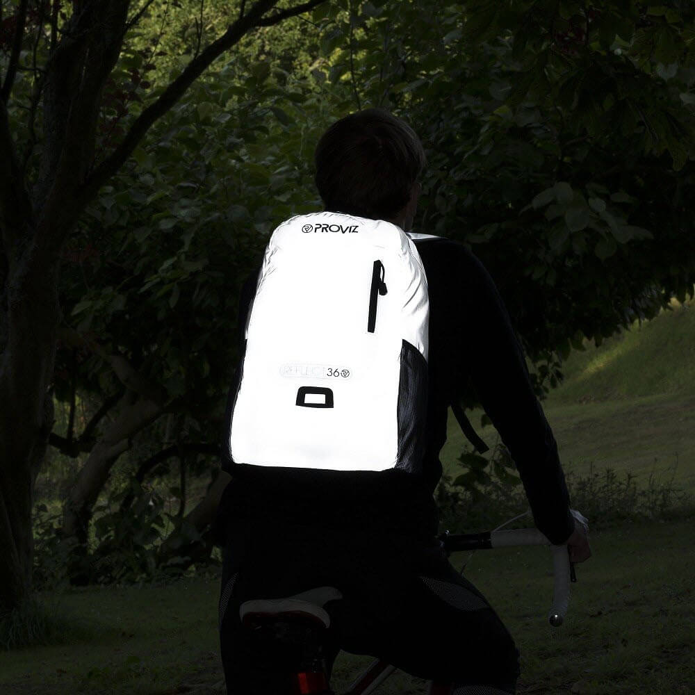 Reflective discount backpack cycling