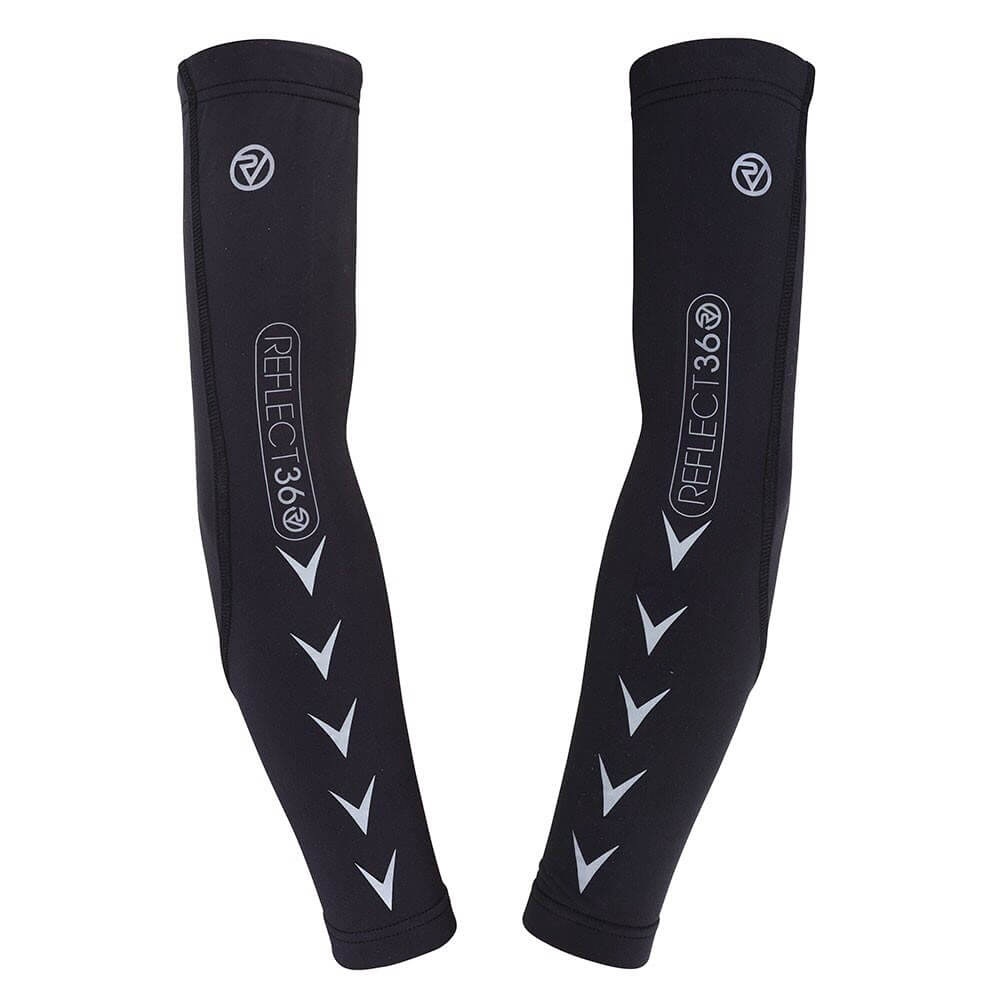 Proviz REFLECT360  running and cycling arm warmers and arm sleeves iwth full reeflective details for visibility