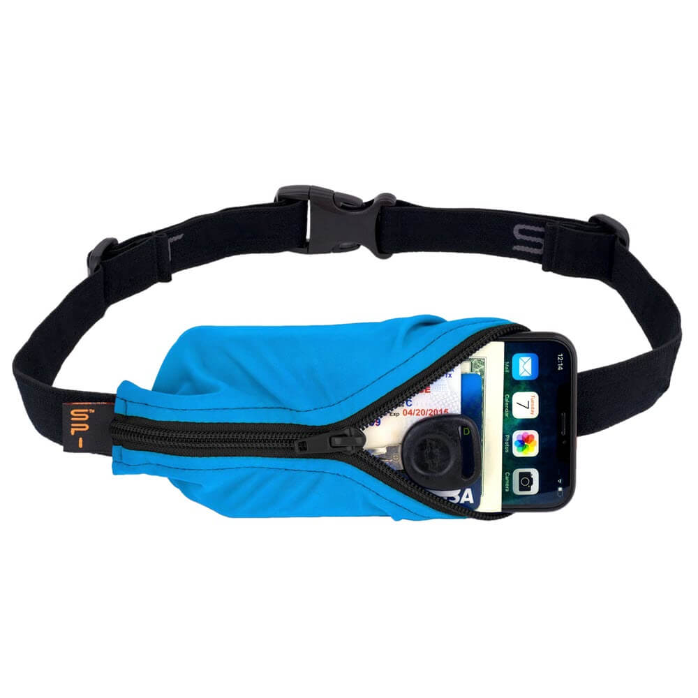 SPIbelt original phone, keys money waist belt for running, cycling and all activities. expandable and adjustable
