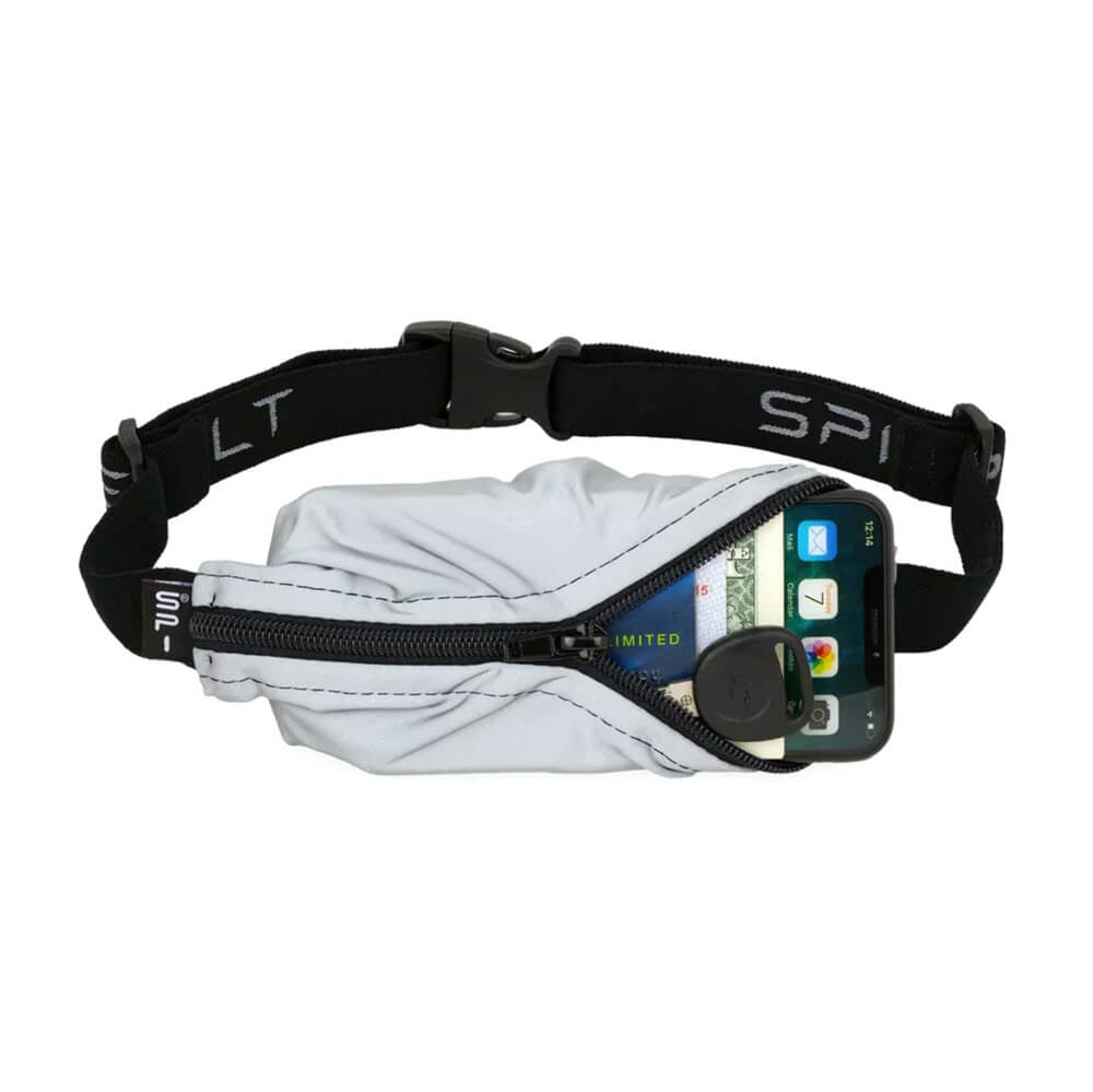 SPIbelt fully reflective phone, keys, cash storage that is expandable and fully reflective and adjustable for running, cycling, walking and living active