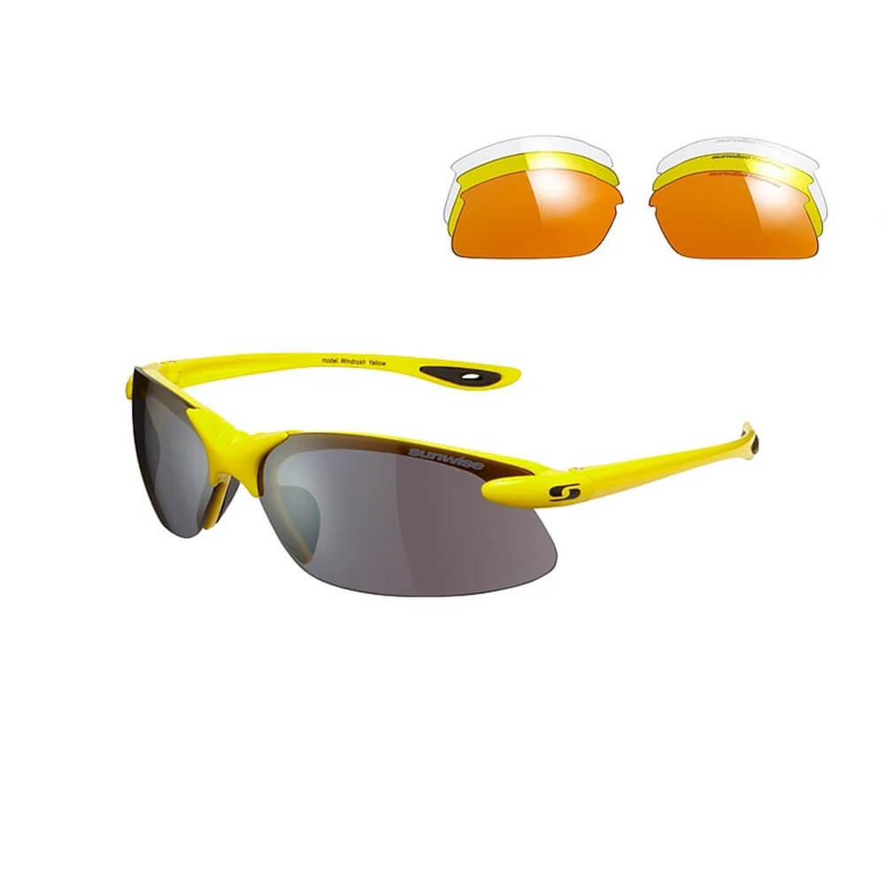 Sunwise Windrush Sunglasses for cycling and running with interchangeable lenses