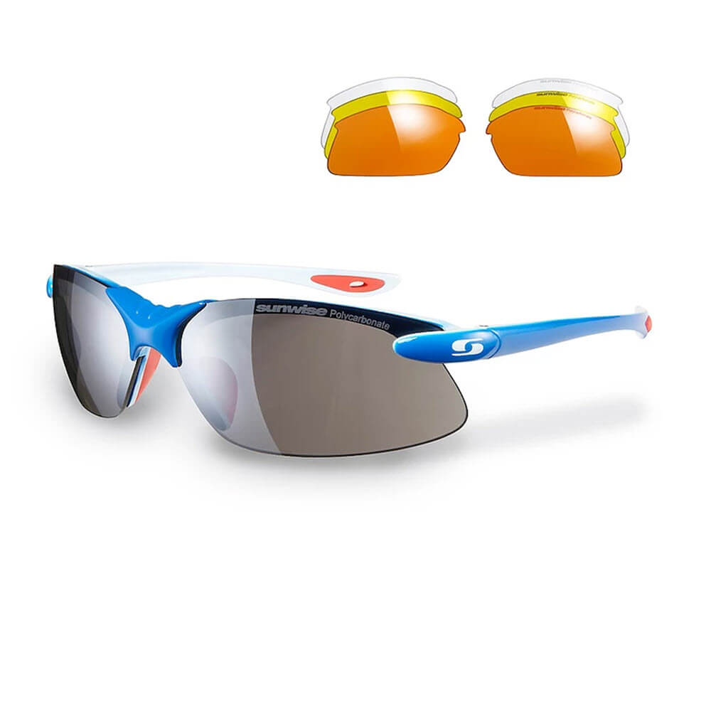 Sunwise Windrush Sunglasses for cycling and running with interchangeable lenses