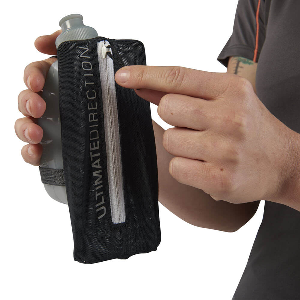 Ultimate Direction Fastdraw 300 Hydration bottle with storage running handheld
